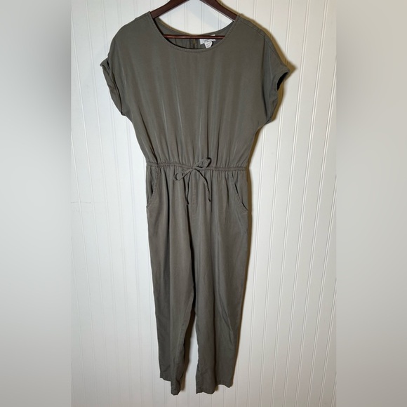Green Khaki Jumpsuit Women’s Size M - Picture 1 of 7